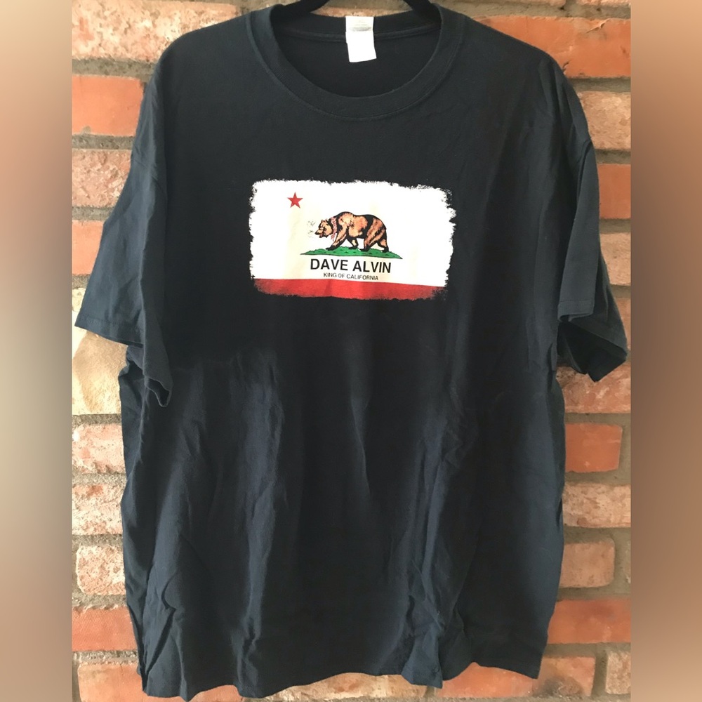 Dave Alvin King of California Republic black tour T-Shirt Men’s XL